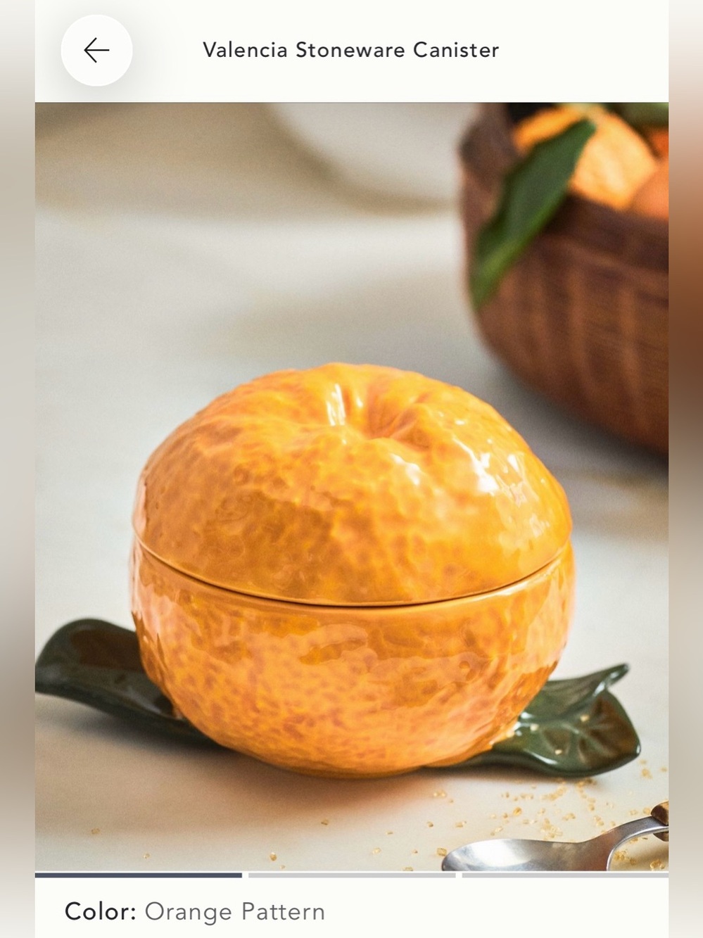 NWT Anthropologie Valencia Stoneware Canister - Picture 6 of 7